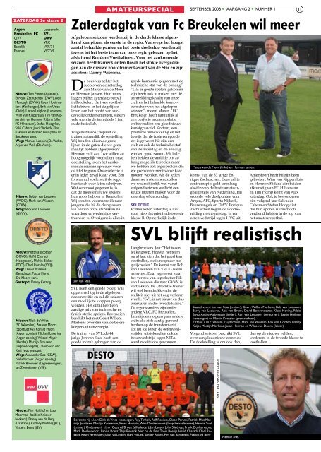 seizoen 2008/2009 nummer 1 - Rondom Voetbal