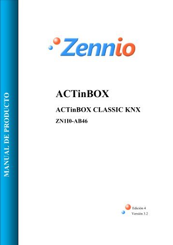 Manual ACTinBOX Classic Ed.4 - Zennio