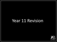 Year 11 Revision - Bohunt School