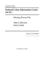 National Crime Information Center (NCIC) - City of Minneapolis