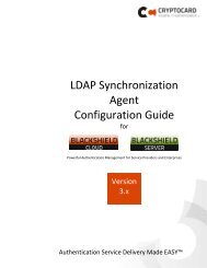 BlackShield ID Synchronization Agent User Guide - SafeNet
