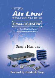 AirLive Ether-GSH24TW Manual - kamery airlive airlivecam