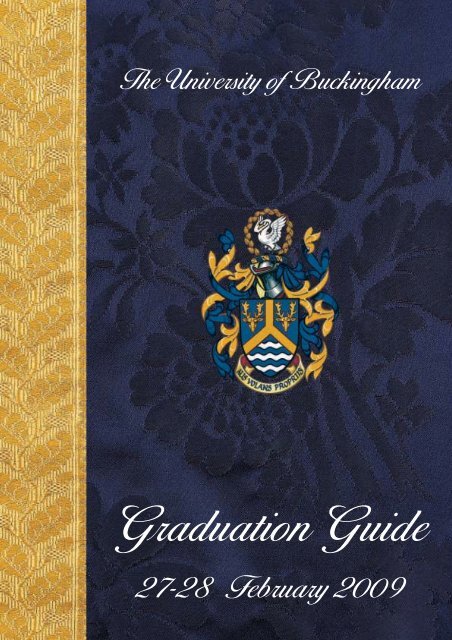 Graduation Guide - University of Buckingham