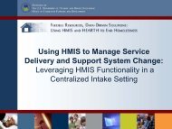 Using HMIS to Manage Service Delivery and Support ... - OneCPD