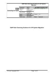 IQAP Data Cleansing Guidance for GP System Migration - NHS ...