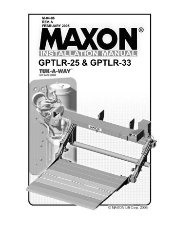 GPTLR-25 & GPTLR-33 - Maxon