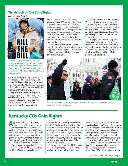 Spring 2011 ACU Newsletter The Assault on Our Basic ... - AFSCME