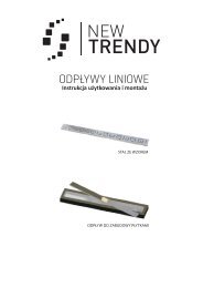 Instrukcja montażu odpływu liniowego New Trendy