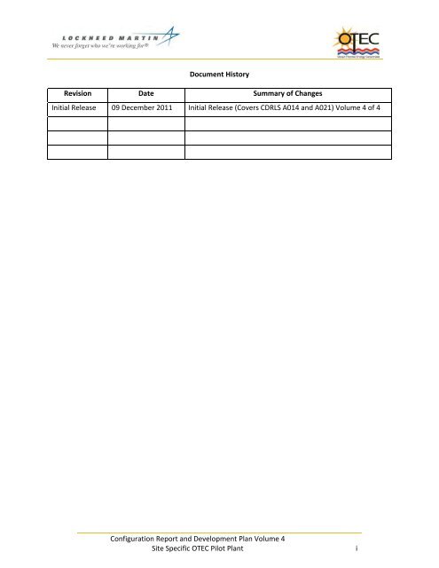 LM OTEC Mini Spar Design_December 2011 - Hawaii National ...