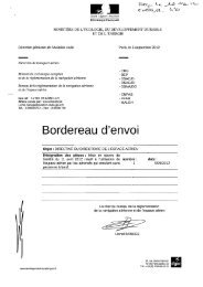 Bordereau d'envoi