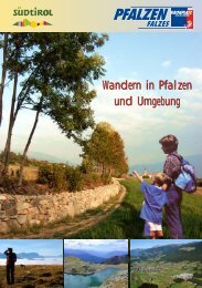 Wandern in Pfalzen und Umgebung Wandern in Pfalzen