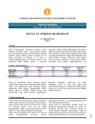 dünya ve türkiye'de hindi eti - Tarımsal Ekonomik Araştırma Enstitüsü