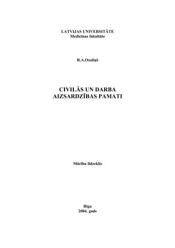 CIVILÄS UN DARBA AIZSARDZÄªBAS PAMATI - Fizmati