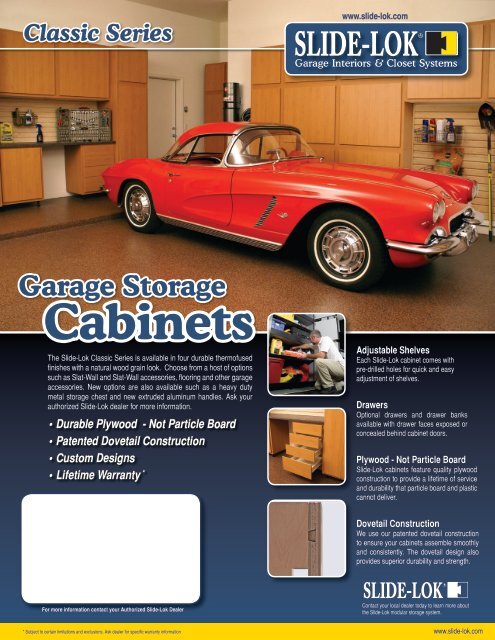 Cabinets Brochure - For Your Garage