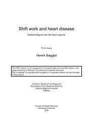 Shift work and heart disease - LÃ¦geforeningen