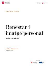 Informe sectorial: Benestar i imatge personal - Barcelona Treball