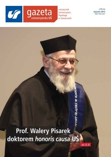 Prof. Walery Pisarek doktorem honoris causa UŚ - Uniwersytet Śląski