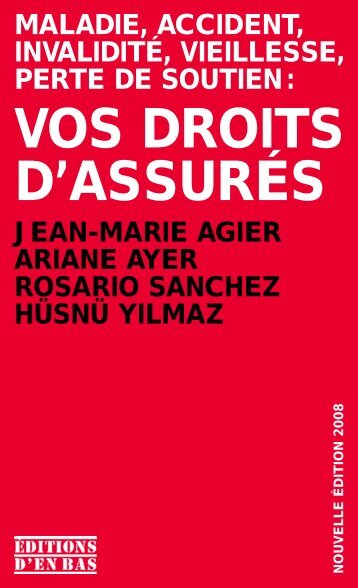 VOS DROITS D'ASSURÉS