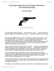 Colt Single Action Army and Cowboy Revolvers - Gun ... - Intoku.net