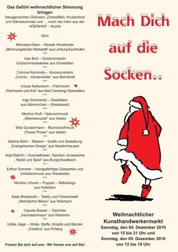 Weihnachtlicher Kunsthandwerkermarkt - Höerhof