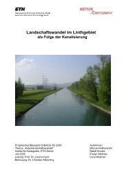 Landschaftswandel im Linthgebiet als Folge der ... - ETH Zürich