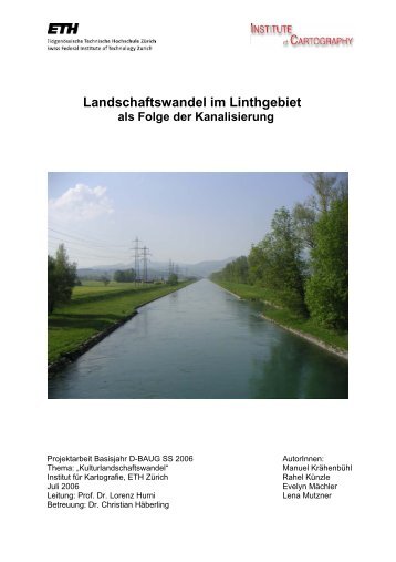 Landschaftswandel im Linthgebiet als Folge der ... - ETH Zürich