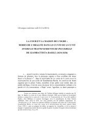 la cour et la maison de l'ogre - Chroniques italiennes - UniversitÃƒÂ© ...