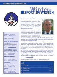 Verbandszeitschrift 12-2012 - Westdeutscher Skiverband e.V.