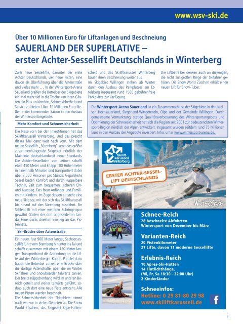 Verbandszeitschrift 12-2012 - Westdeutscher Skiverband e.V.