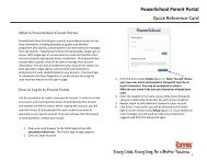 PowerSchool Parent Portal Quick Reference Card - CMS School ...