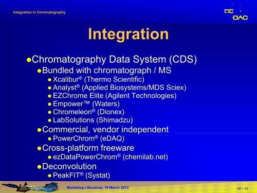 Integration in Chromatography - BEBAC â¢ Consultancy Services for ...