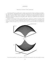 CHAPITRE 6 Maximums et minimums relatifs, optimisation ... - LaCIM