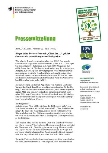 Pressemitteilung als PDF-Datei - Jahr der Wälder 2011