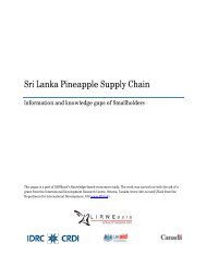 Sri Lanka Pineapple Supply Chain - LIRNEasia