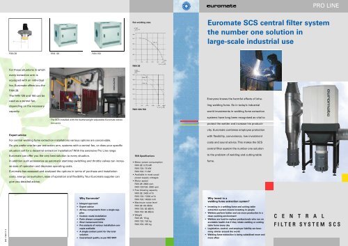 Euromate SCS central filter system the number one solution in large ...