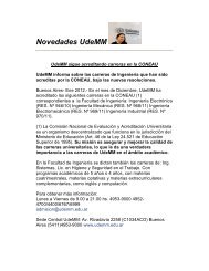 Novedades UdeMM