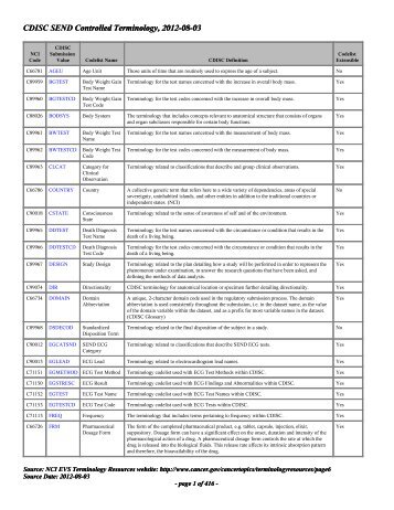 SEND Terminology - EVS