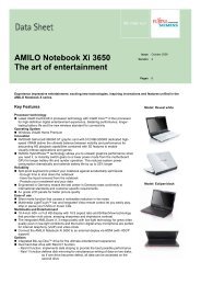 AMILO Notebook Xi 3650 The art of entertainment - Icecat.biz