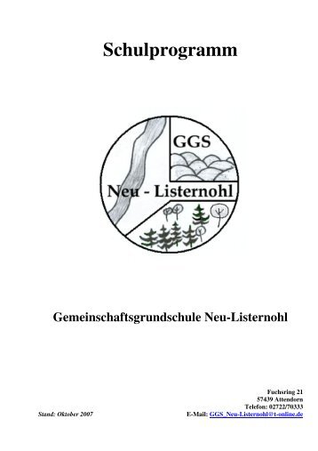 Schulprogramm - Gemeinschaftsgrundschule Neu-Listernohl ...