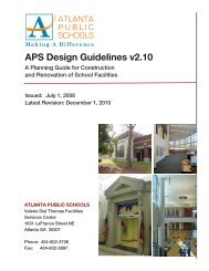 APS Design Guidelines v2.10 - Atlanta Public Schools