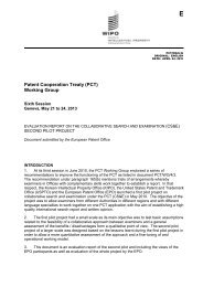 Patent Cooperation Treaty (PCT) Working Group - WIPO