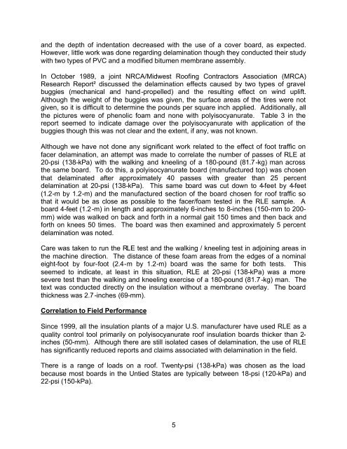 1 Study of Polyisocyanurate Rigid Foam Board Facer Behavior ...