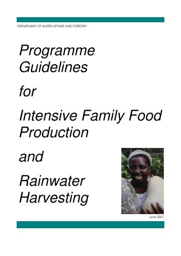 DWAF Rainwater Harvesting Guidelines - iwrm