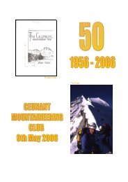 50th anniversary magazine - Ceunant Mountaineering Club