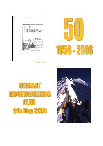 50th anniversary magazine - Ceunant Mountaineering Club