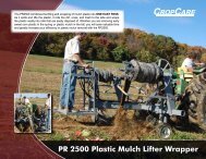 PR 2500 Plastic Mulch Lifter Wrapper - CropCare Equipment