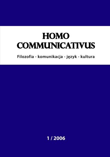 wersja elektroniczna (pdf) - Homo communicativus