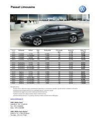 Passat Limousine - Moller Auto Alytus