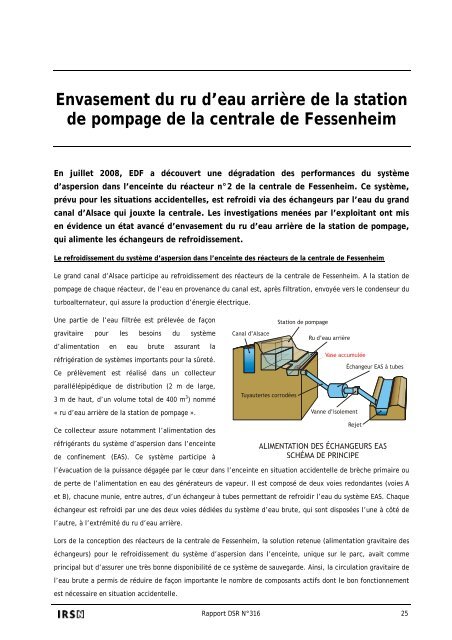 Point de vue de l'IRSN sur la sûreté et la radioprotection du parc ...