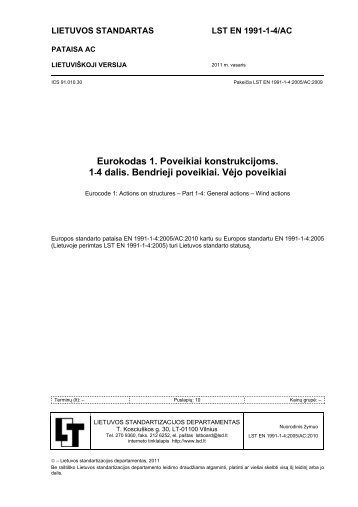 LT - Standartizacijos departamentas prie AM
